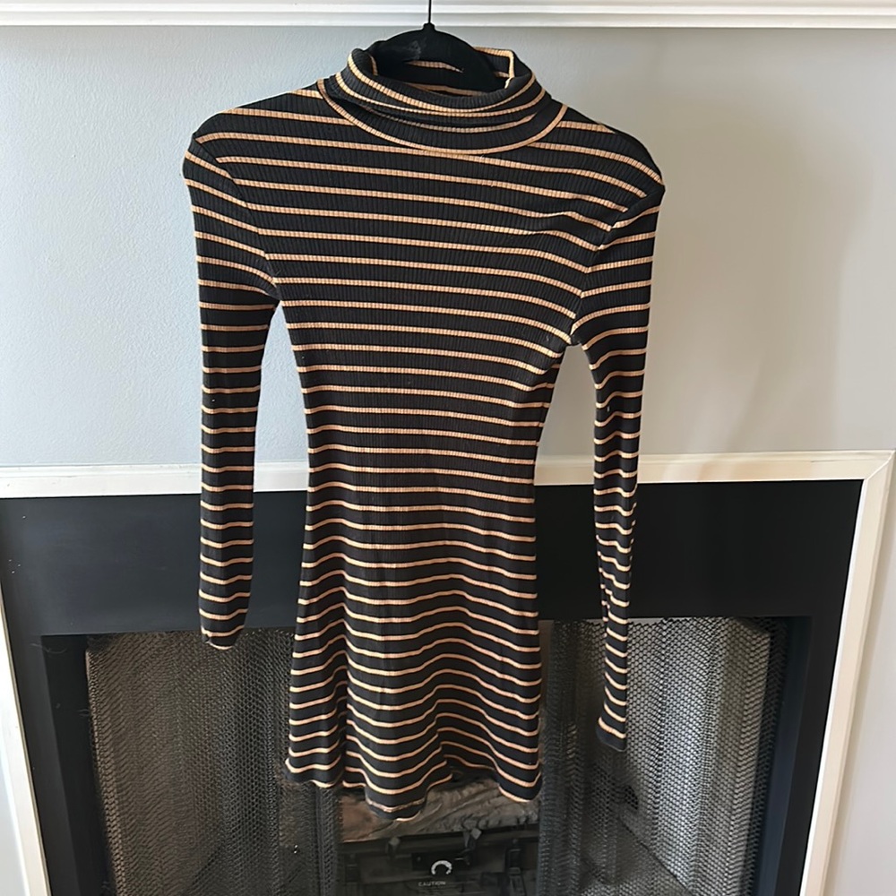 BDG black striped dress